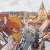 Nordlingen Germany Cityscape Diamond Painting