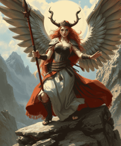 Norse Valkyrie Fantasy by Carl Emil Doepler Diamond Painting