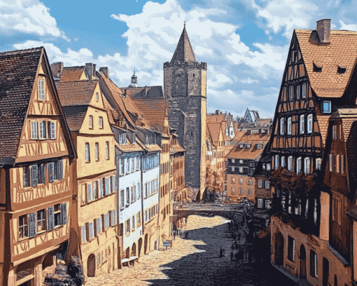 Nuremberg Cityscape Diamond Painting