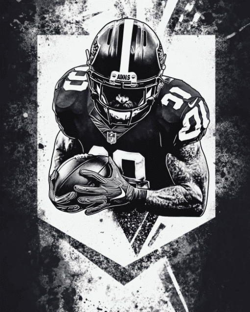 Oakland Raiders Football Players Diamond Painting