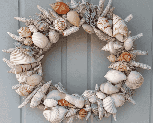 Ocean Shell Wreath Diamond Painting