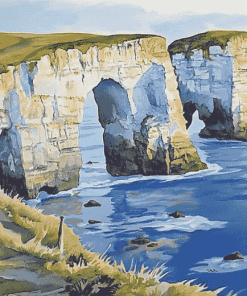 Old Harry Rocks Coastal View Diamond Painting