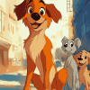 Oliver and Company Characters Diamond Painting