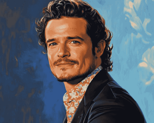 Orlando Bloom Celebrity Diamond Painting