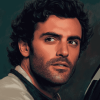 Oscar Isaac in Colorful Diamond Painting