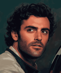 Oscar Isaac in Colorful Diamond Painting