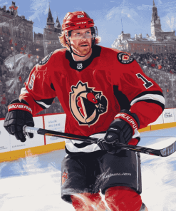 Ottawa Senators Hockey Star Diamond Painting