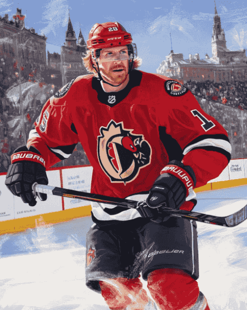 Ottawa Senators Hockey Star Diamond Painting