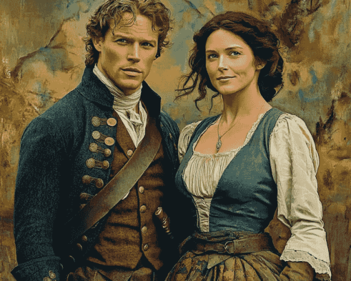 Outlander Claire & Jamie Fraser Diamond Painting