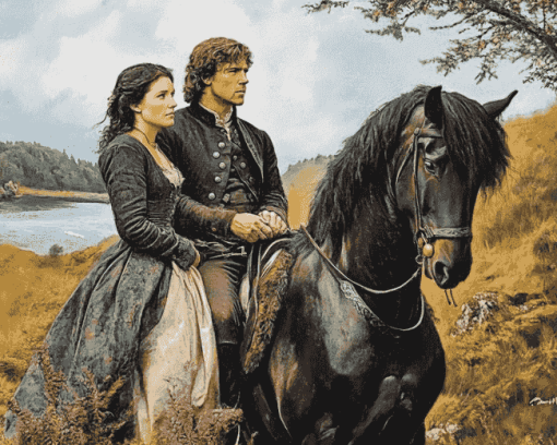 Outlander Jamie & Claire Series Diamond Painting