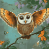 Owls and Butterflies Diamond Painting