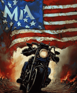 POW MIA Illustration Diamond Painting