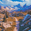 Pacific Crest Trail Landscape Diamond Painting