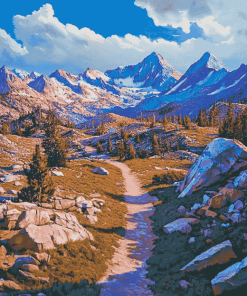 Pacific Crest Trail Landscape Diamond Painting