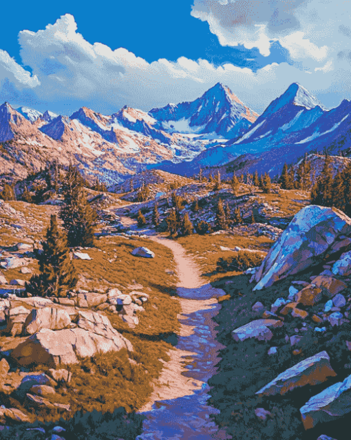 Pacific Crest Trail Landscape Diamond Painting