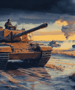 Panther Tanks Military Diamond Painting