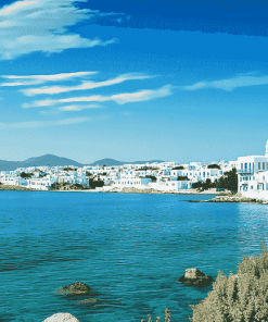 Paros Greece Cityscape Diamond Painting