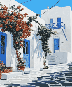 Paros Greece Island Diamond Painting