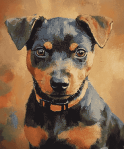 Patterdale Terrier Puppy Diamond Painting