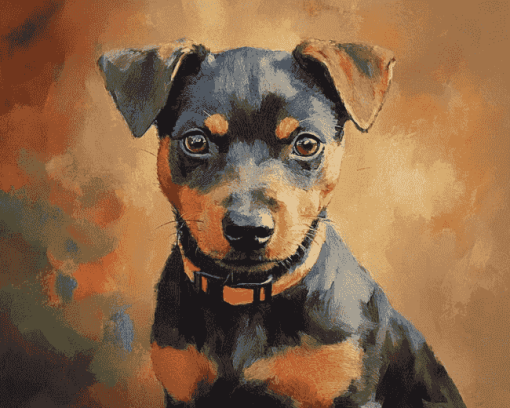 Patterdale Terrier Puppy Diamond Painting