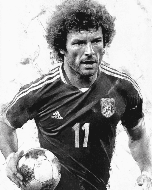 Paul Breitner Iconic Football Players Diamond Painting