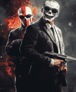 Payday 2 Game Characters Diamond Painting