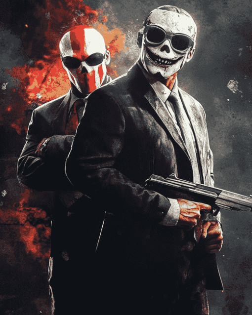 Payday 2 Game Characters Diamond Painting