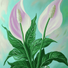 Peace Lily Blossom Diamond Painting