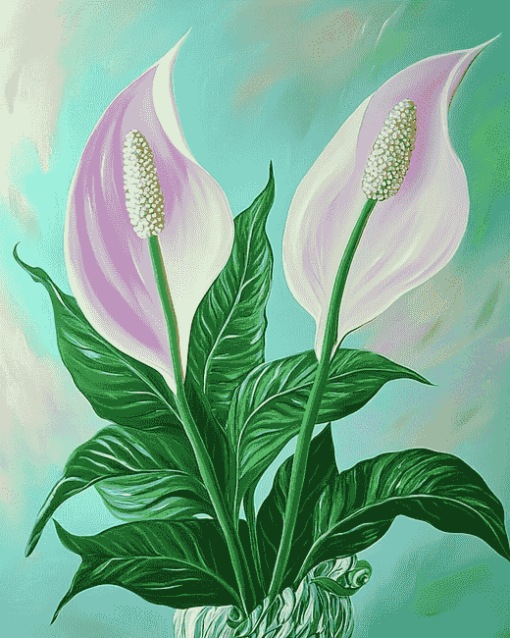 Peace Lily Blossom Diamond Painting