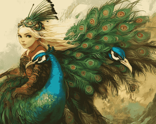 Peacock Fantasy Diamond Painting