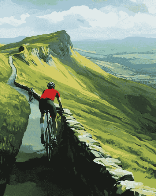 Peak District Cycling Adventure Diamond Painting