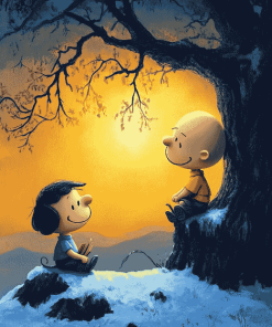 Peanuts Charlie Animation Diamond Painting