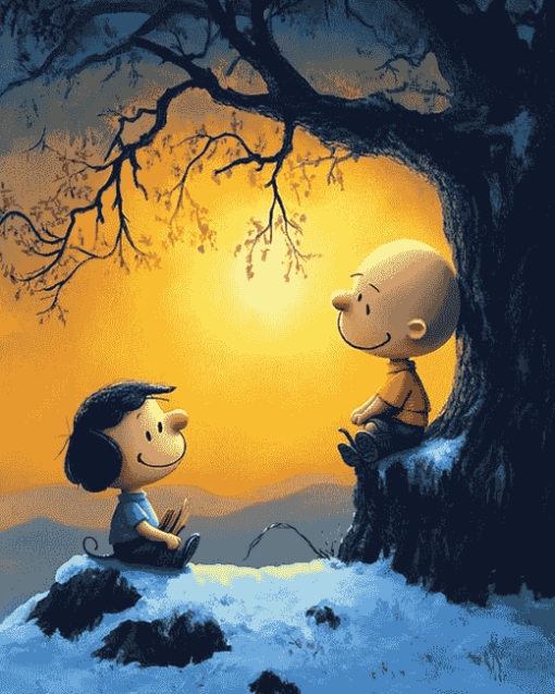 Peanuts Charlie Animation Diamond Painting