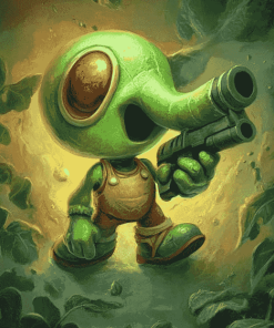 Peashooter Game Diamond Painting