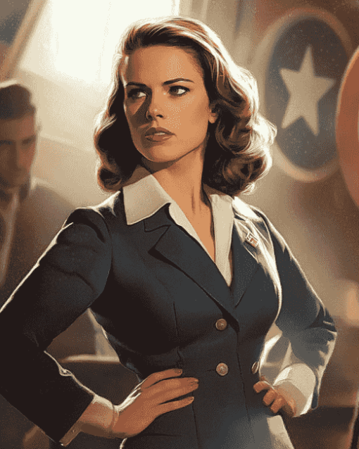 Peggy Carter Captain America Film Diamond Painting