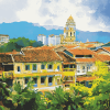 Penang Malaysia Cityscape Diamond Painting