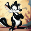 Pepe Le Pew Cartoon Diamond Painting