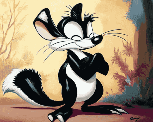 Pepe Le Pew Cartoon Diamond Painting