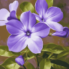 Periwinkle Purple Blossoms Diamond Painting