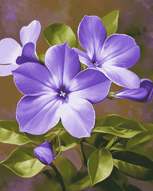 Periwinkle Purple Blossoms Diamond Painting