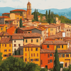 Perugia Buildings Diamond Painting