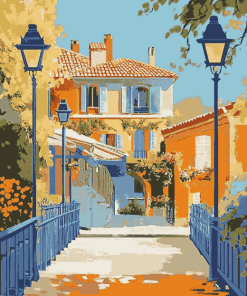 Peynet Valence France Buildings Diamond Painting