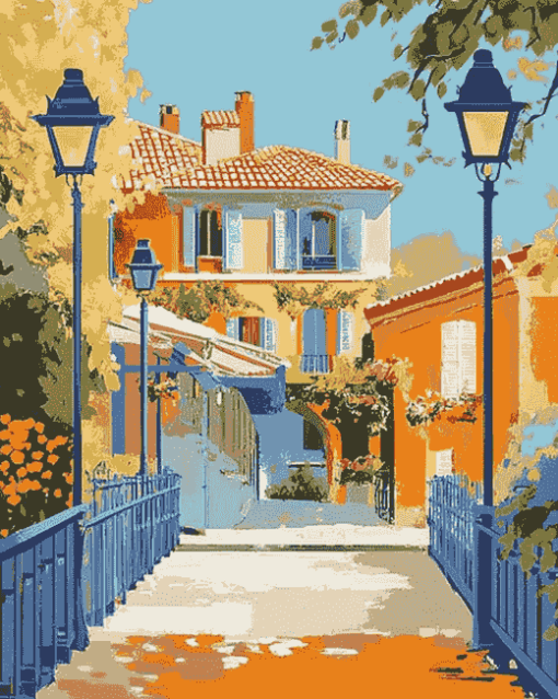 Peynet Valence France Buildings Diamond Painting