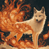 Phoenix Wolf Fantasy Diamond Painting