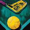 Pickleball Sports Theme Diamond Painting