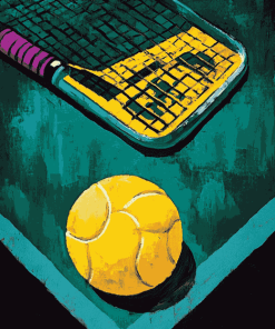 Pickleball Sports Theme Diamond Painting