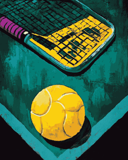 Pickleball Sports Theme Diamond Painting