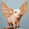 Piggies with Wings Diamond Painting