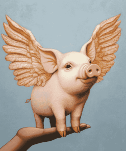 Piggies with Wings Diamond Painting