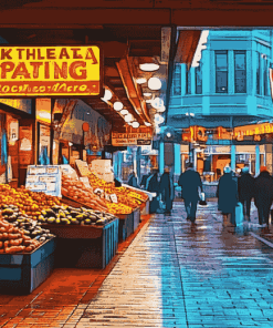 Pike Place Market Stores Diamond Painting